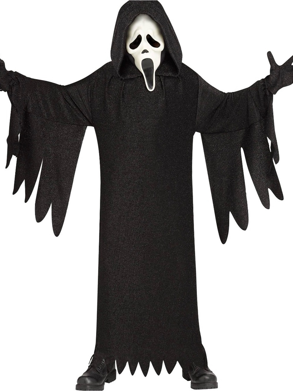 Fun World Ghost Face Lives Scream Kids Costume Medium 8-10 Mask Robe Gloves